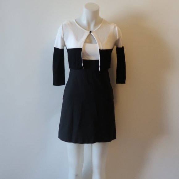 GIO' GUERRERI 2PCS CARDIGAN SHEATH DRESS 38 US/2 * - Picture 2 of 16